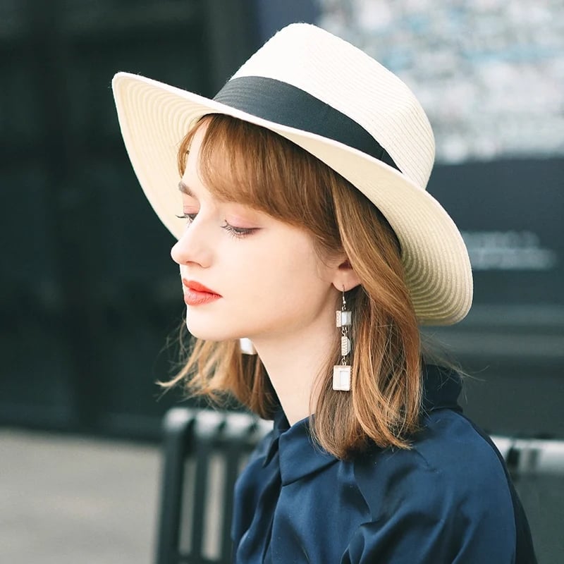 ✨🌿【56-58cm】🎉 Letni nowy, unisex, jeden rozmiar, pasuje na wszystkich, ręcznie tkany kapelusz z palmy
