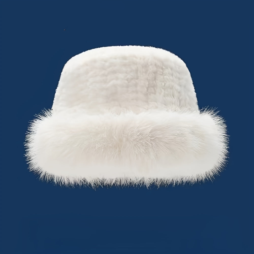 🔥👒 【Nowy produkt, gorąca wyprzedaż】 Zimowa, nowa, modna damska czapka rybacka z ciepłym futrem królika3852192