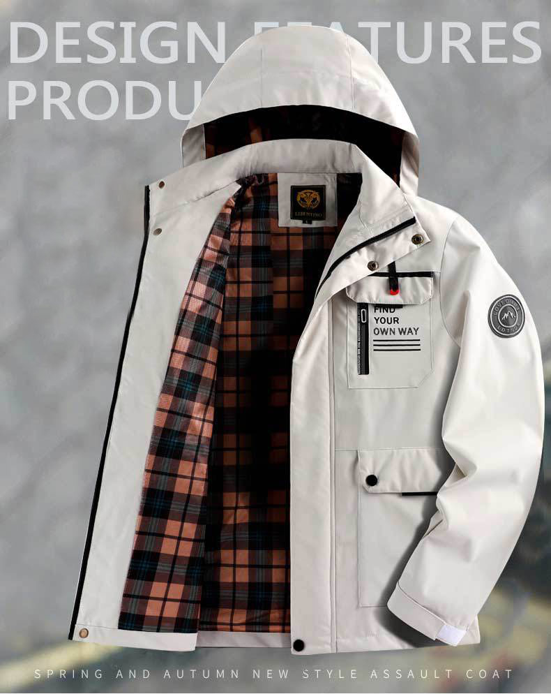 🔥🔥【Promocja odzieży zimowej‼】 【M-6XL】Jesień i zima męska gruba ciepła wiatroszczelna i wodoodporna kurtka