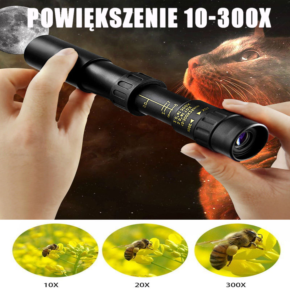 🔥🔭 Niezbędnik podczas przygód na świeżym powietrzu! Teleskop o wysokiej rozdzielczości, lekka i chowana konstrukcja
