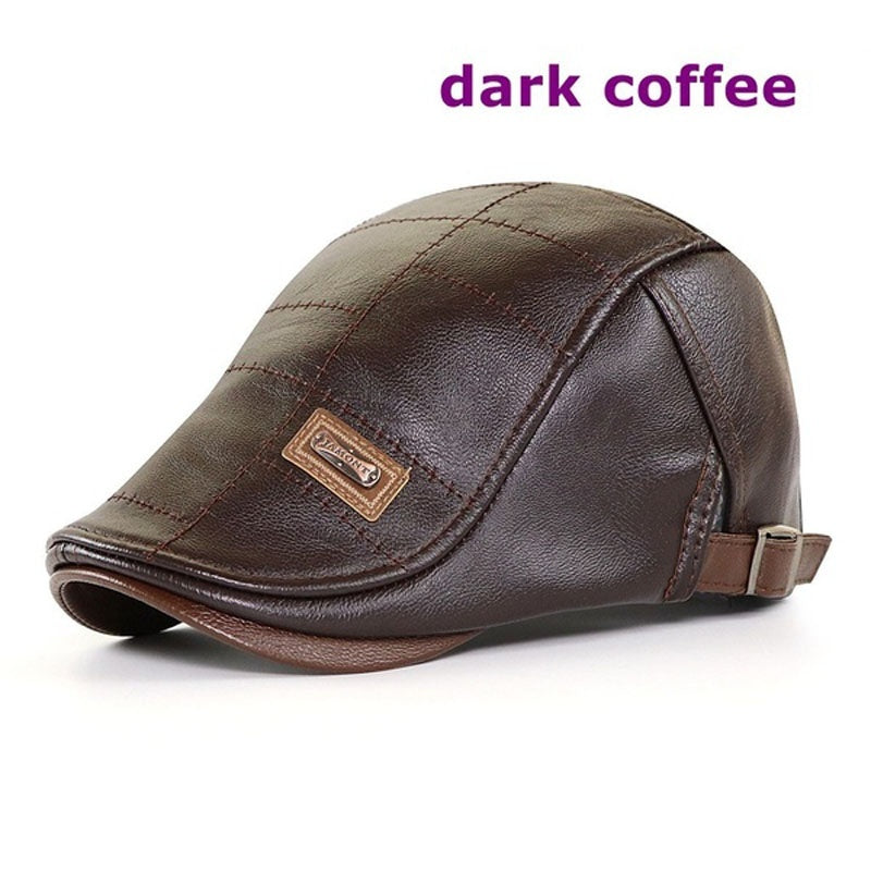 🧢🔥【Kup jeden, a drugi dostaniesz gratis】Nowy, wysokiej jakości, skórzany beret na jesień i zimę w stylu retro