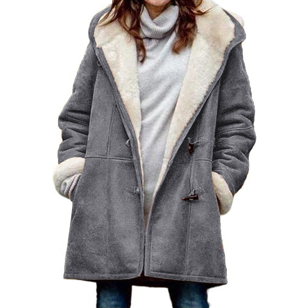 🥼🐏💖【Nowość zimowa 50% zniżki】【 S-5XL】2025 Modna i ciepła damska kurtka z zamszu, z ociepleniem z wełny, kurtka zimowana co dzień