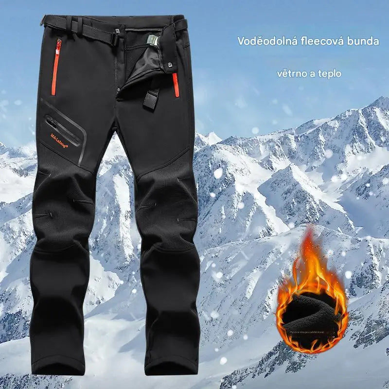 đââïžăSâ5XLă2026 NovĂ© pĂĄnske outdoorovĂ© jesennĂ© a zimnĂ© nohavice â teplĂ©, flĂsovĂ©, nepremokavĂ© a vetruodolnĂ©