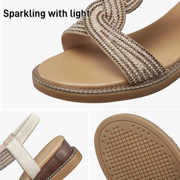 đ„đăOgraniczona iloĆÄă2025 letnie damskie sandaĆy z krysztaĆkami â
miÄkka podeszwaâ
wygodne i modne