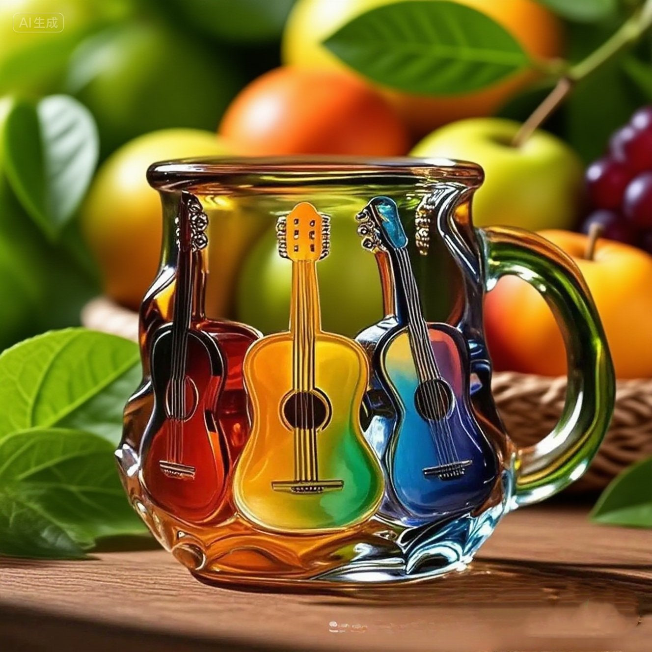 🎸🎵【Oferta limitowana】☕Ręcznie robiony kubek do kawy w kształcie gitary