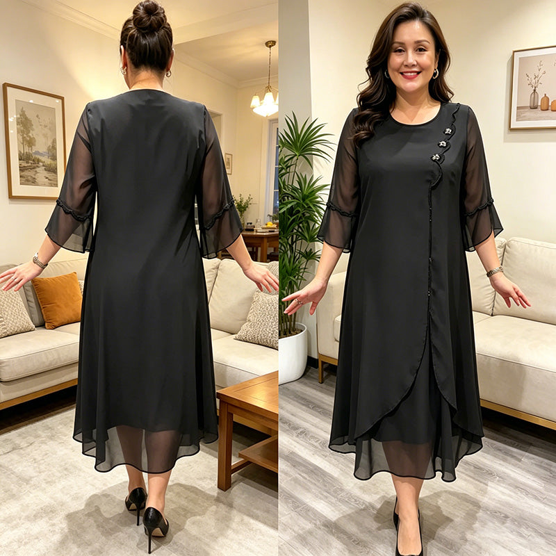 【S-5XL】❤️2026 Nuevos vestidos de gasa de alta calidad