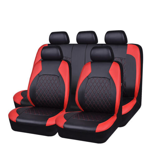 【30% zniżki】🚗🚗Uniwersalny zestaw pokrowców na siedzenia samochodowe z miękkiej skóry-3850662