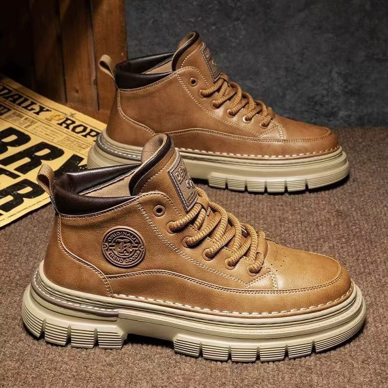 🔥🥾【39-44】Nové pánske jesenné/zimné retro vysoké čižmy, britský retro štýl