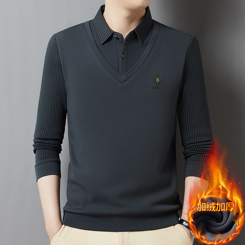 🔥🔥【50% zniżki】【M-4XL】Męski dwuczęściowy top z kaszmiru premium, ciepły i wszechstronny
