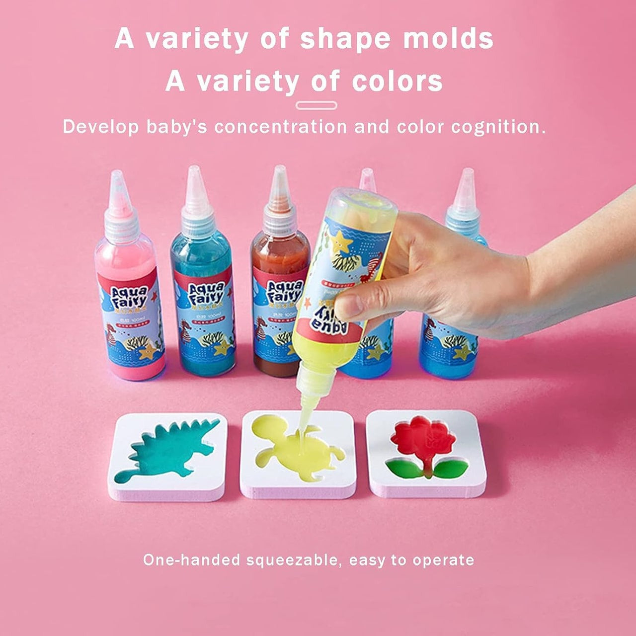 ✨🎨 【Oferta ograniczona -50%】 Dziecięcy kreatywny zestaw zabawek 【6 kolorów + 24 kształtów】
