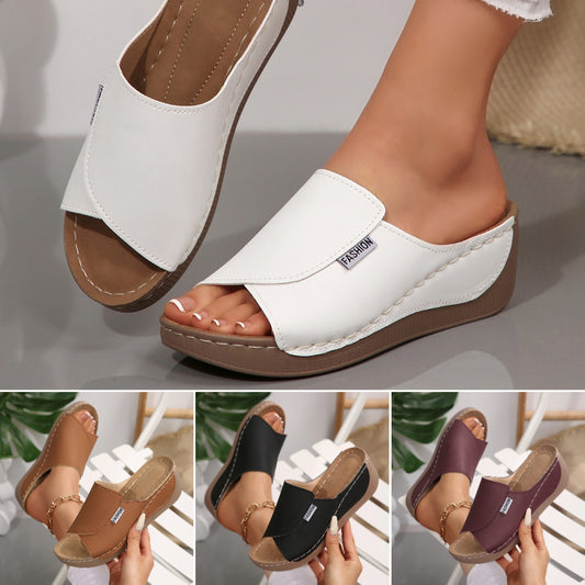 ✨🌷【36-43】💕👠Nowe letnie, modne, codzienne sandały damskie na grubej podeszwie i koturnie