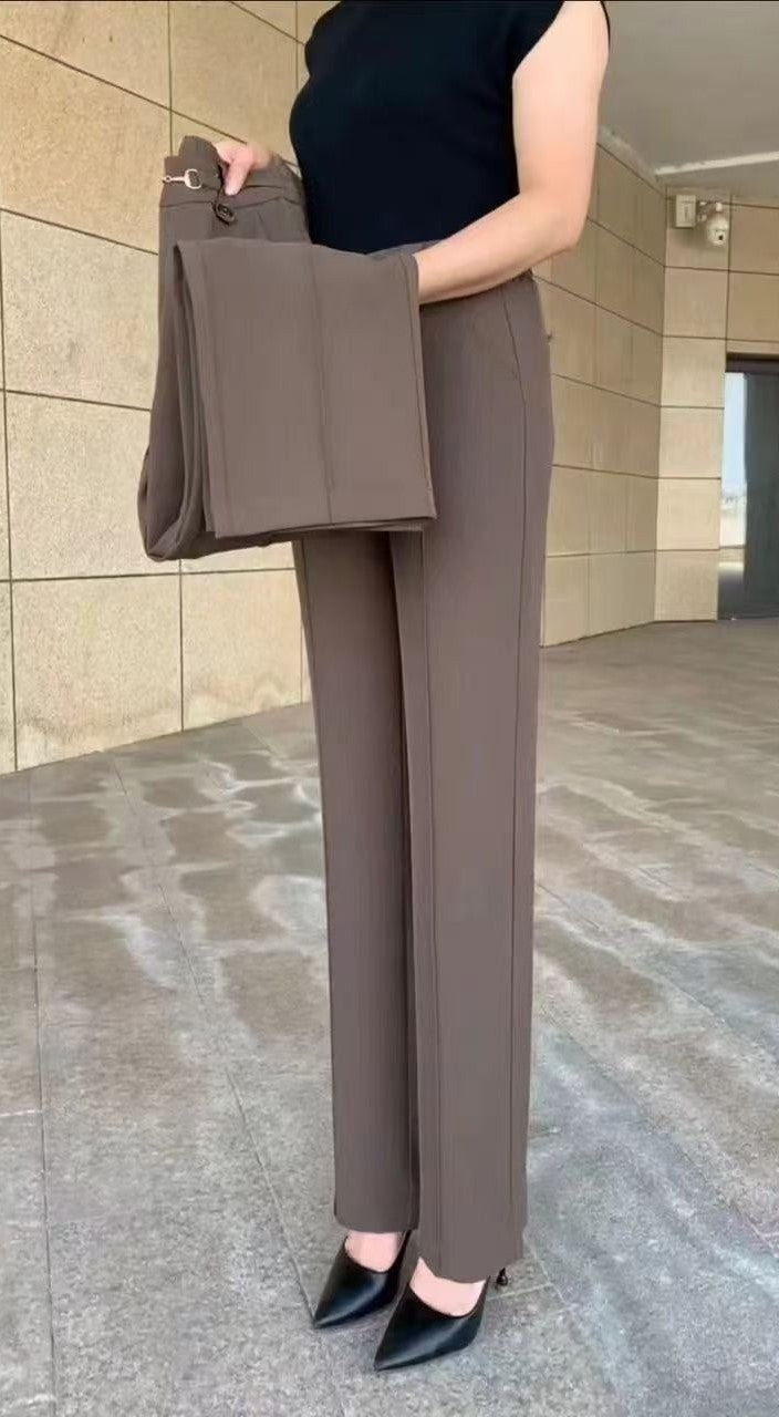 🔥【Kúp 1 a 1 zadarmo】🔥【M-4XL】👖🎁Nové kvalitné rovné nohavice na jesenné outdoorové ležérne nohavice, jednoduché legíny s vysokým pásom