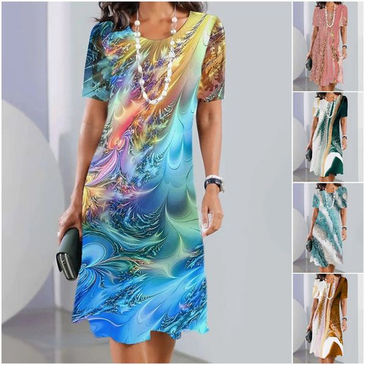 👗【XS-5XL】 Seksowna sukienka z okrągłym dekoltem dla kobiet