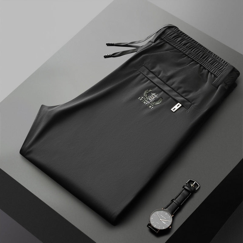 【40-115 kg】🔥2025 Męskie wiosenne i letnie nowe elastyczne spodnie casualowe Ice Silk Quick-Drying, cienki materiał Ice Silk, odświeżające i oddychające