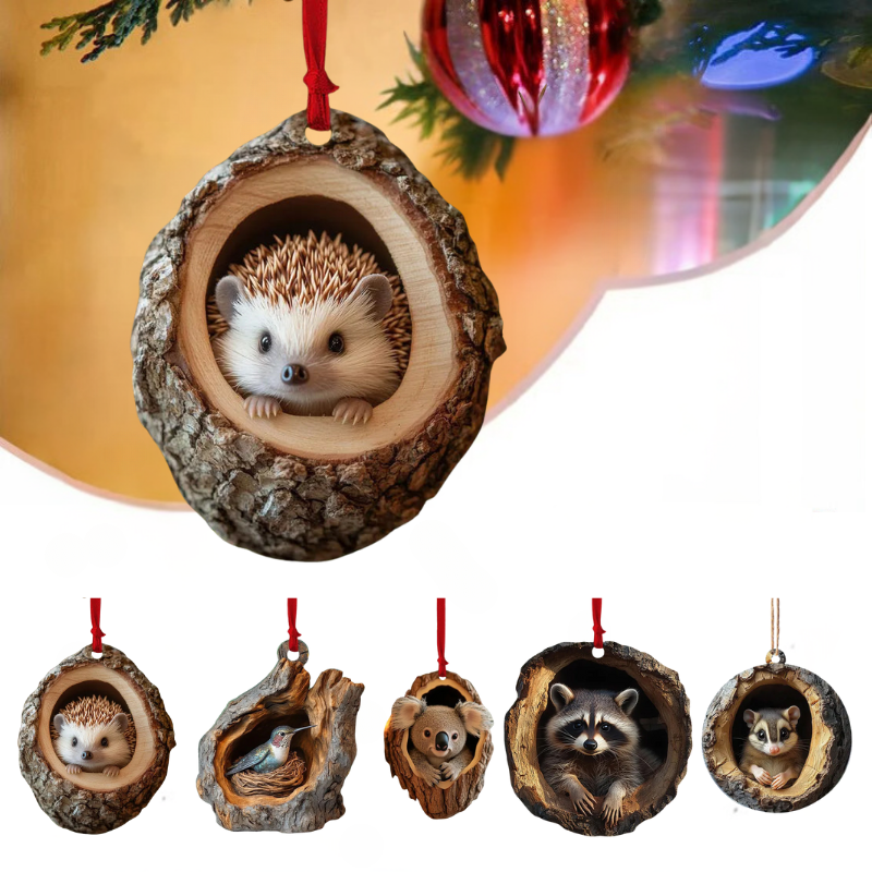 【5 sztuk】🎄Ozdoby choinkowe ze zwierzętami. małe ozdoby zwierzęce3826904