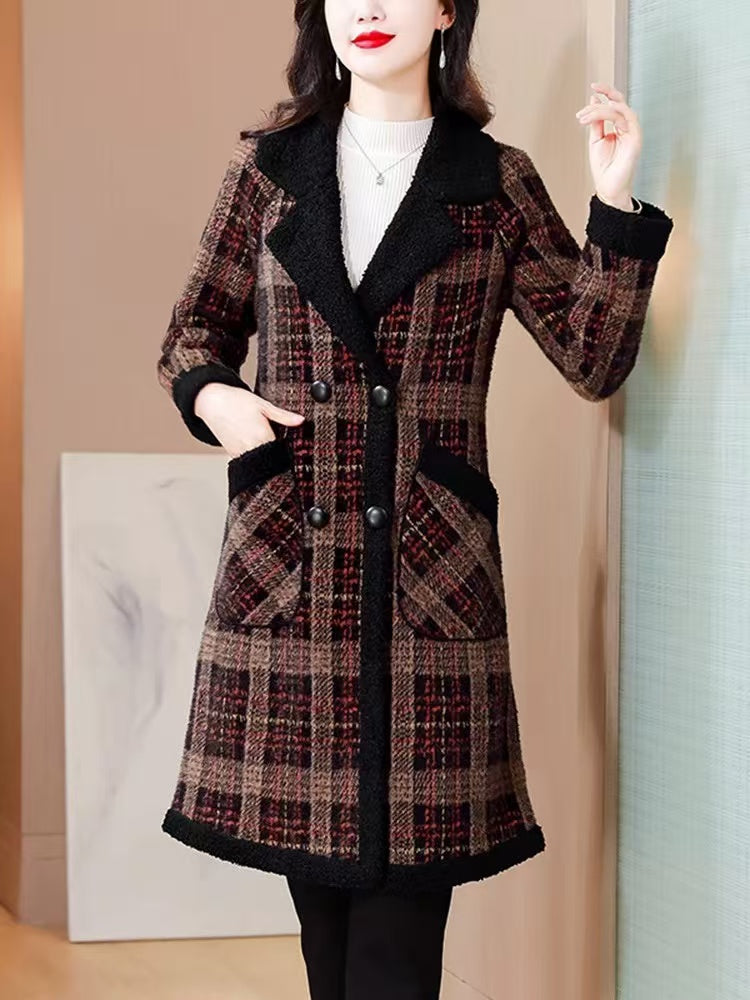 š„š ćM-4XLć2024 Zimowa nowa moda damska, zagÄszczona, ciepÅa, weÅniana kurtkaāØ-3819886