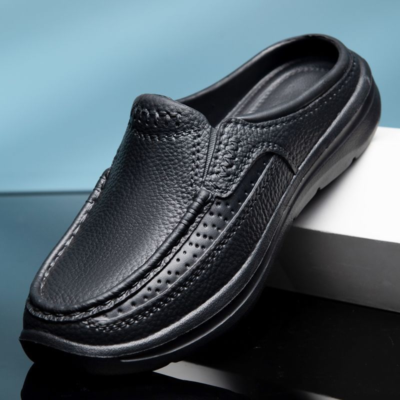 【39-45】 Casualowe sandały dla mężczyzn z prostymi półzębami 3911487