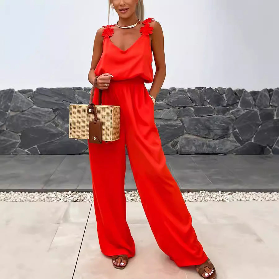 ✨🎀【S-XL】2025 lato nowy styl damski kombinezon bez rękawów, wygodny, swobodny i uniwersalny