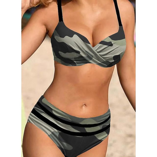 👙👙 【S-5XL】 2026 nowy strój kąpielowy z nadrukiem seksowne bikini-3691140