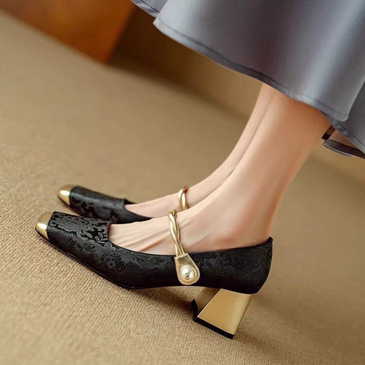 【Veličine 35-40】Ljetne ženske cipele Mary Jane, s vintage vezom, jednostavne i elegantne