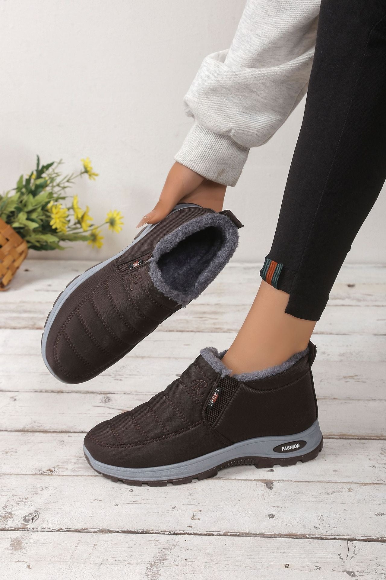 💥💟Unisex zimske tople sportske čizme s flis podstavom - tople, udobne i neklizajuće, pogodne za hladno vrijeme. 【 35-48】