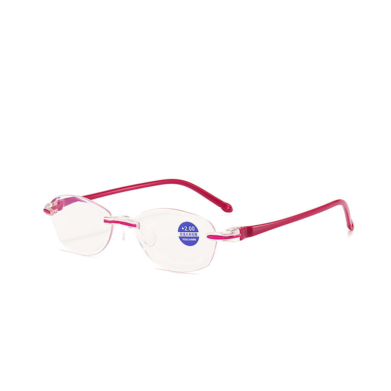 1 para za 99 zł 🧐👓️ Eleganckie okulary do czytania z ochroną przed światłem niebieskim; model bezramkowy; unisex.