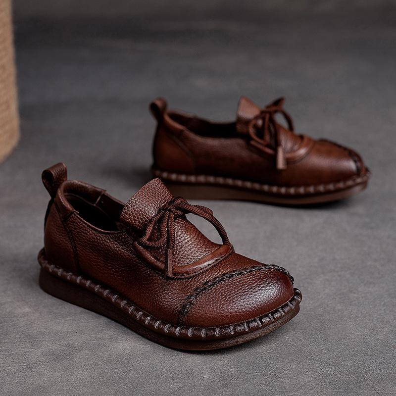 【35-40】Wysokiej jakości ręcznie robione buty z miękkiej skóry-3748196