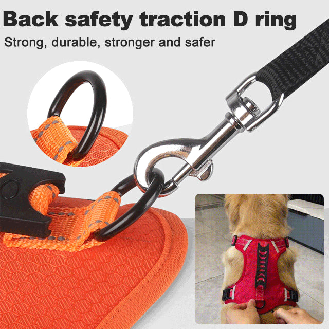 🔥🐶【5-30KG】🦮2025 nowe szelki dla psa odblaskowa smycz