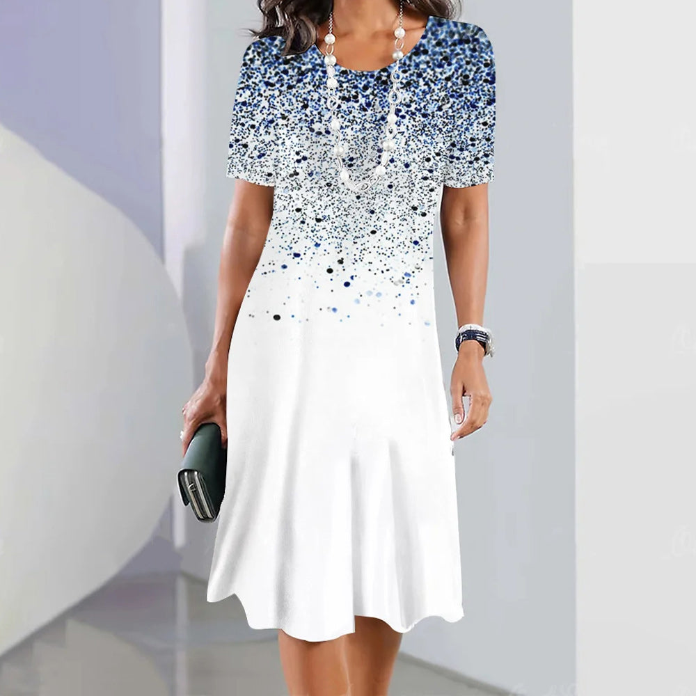 š„ćS-5XLćElegancka diamentowa sukienka w stylu retro z okrÄ
gÅym dekoltem3615469