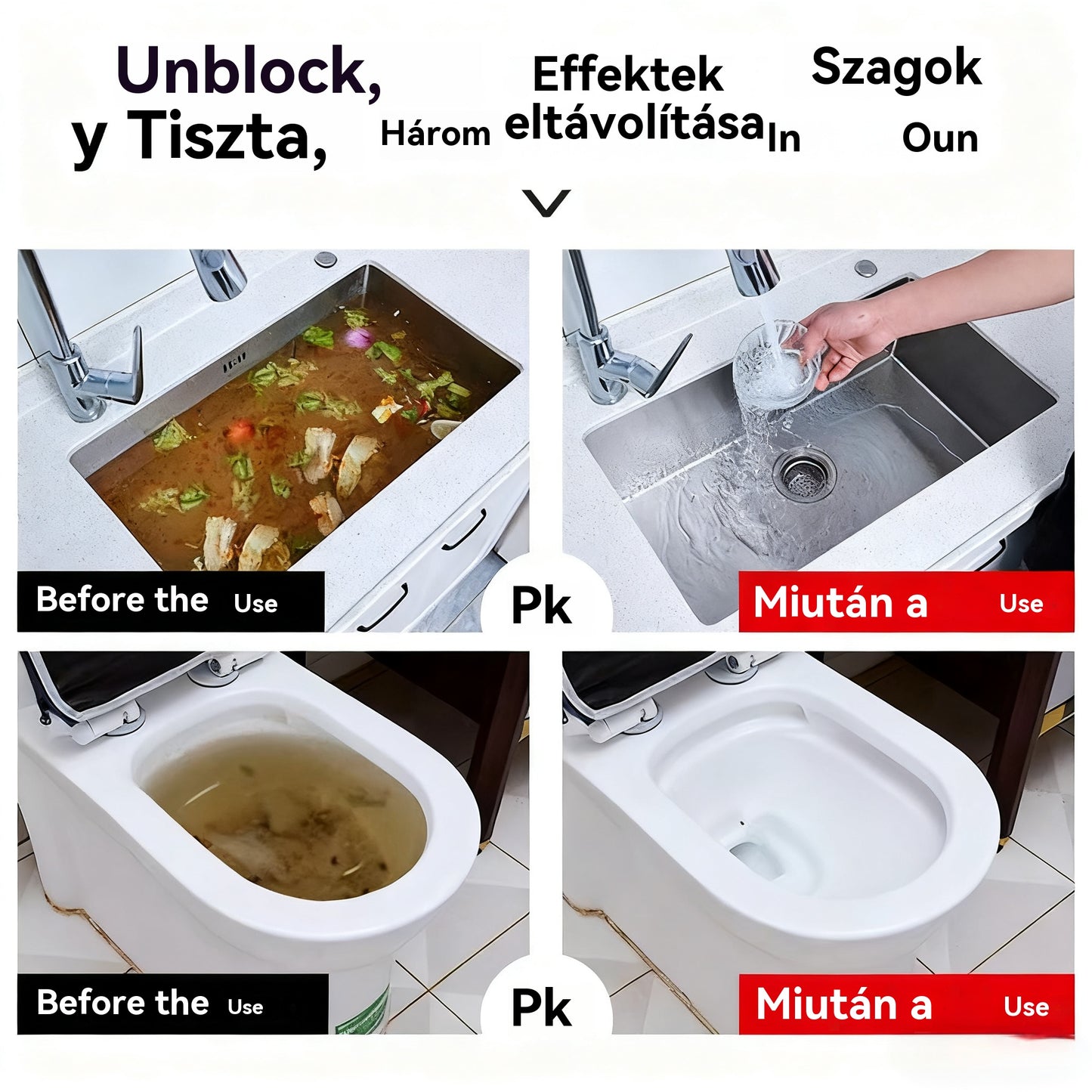 🛁💦【Vásárolj 1-et, kapsz 1-et ingyen】🌟Mosogató- és lefolyótisztító: Nagy sűrűségű hab, amely kivonatokból és lebontó enzimekből készül.-U