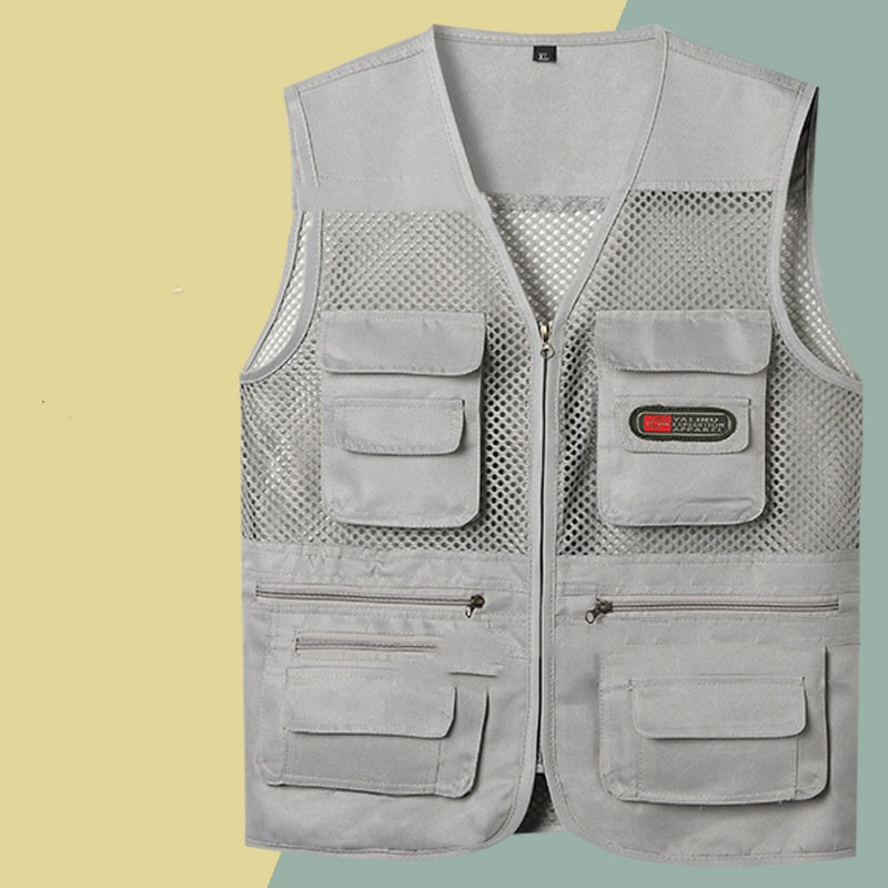 š„ćXL-4XLćš„Funkcjonalna kamizelka z wieloma kieszeniami_3640451