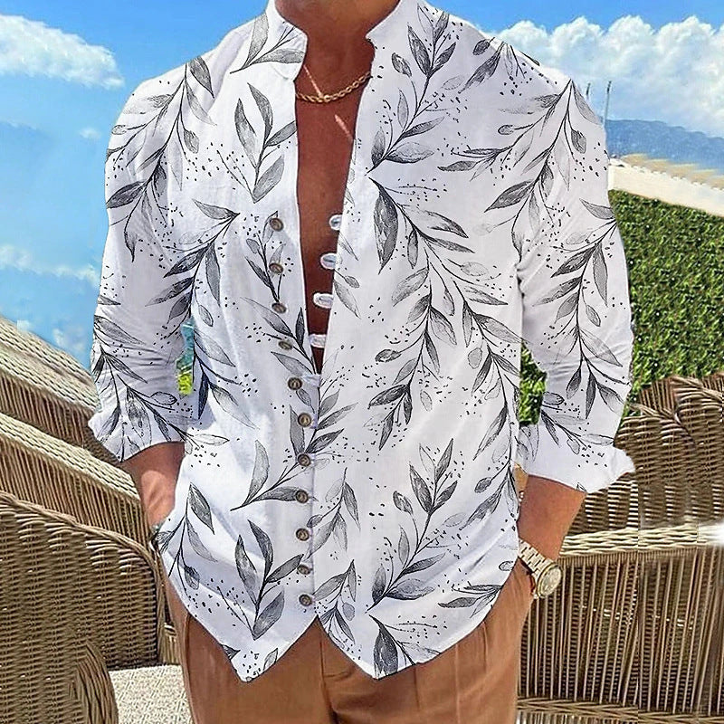 【S-3XL】2025 nowy męski kardigan z koszulą 3D Casual topy-3917584