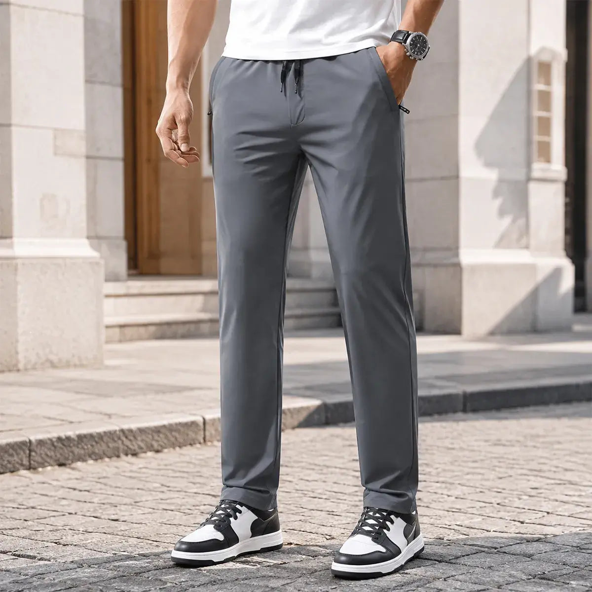 【40-115 kg】🔥【Vremenski ograničeno 50% popusta】(M-5XL) Nove elastične hlače od ledene svile za ljeto 2026.