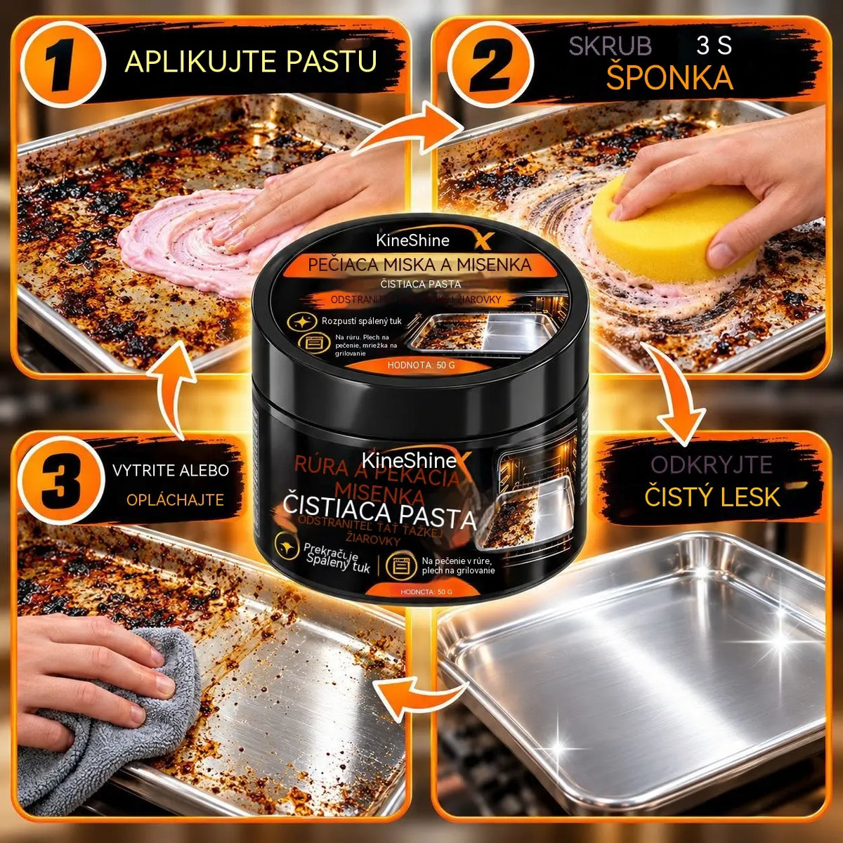 🔥Kúp 1, získaj 1 zadarmo 🧽Silná čistiaca pasta na odstraňovanie mastnoty