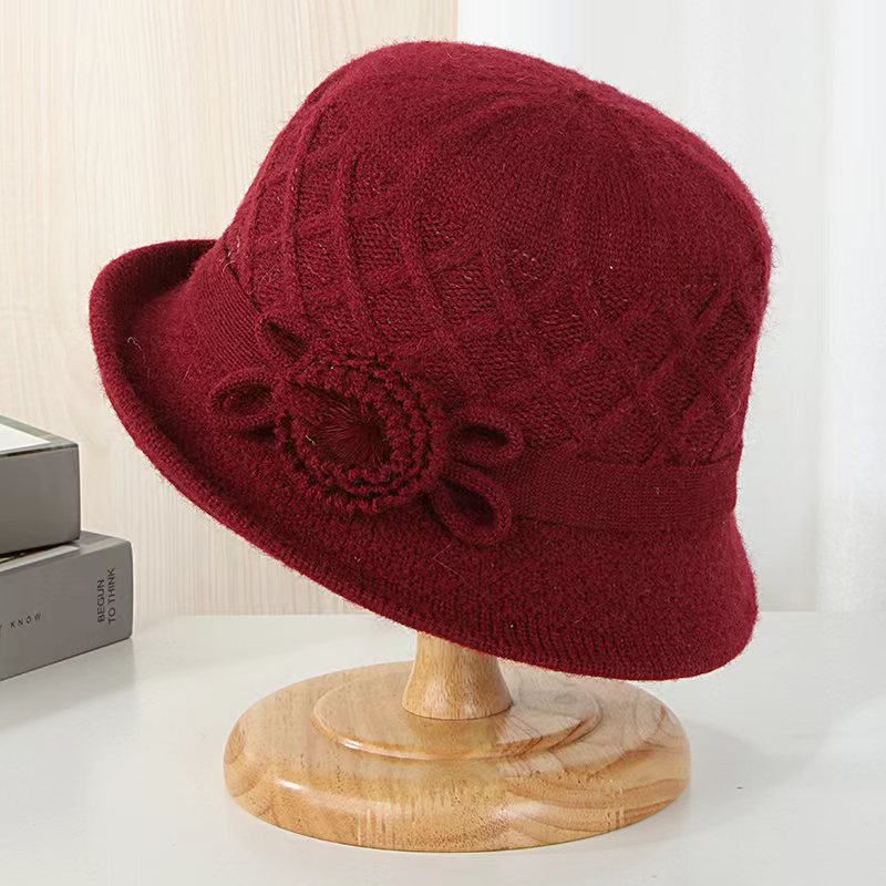 👒💃2025 nowa, jesienno-zimowa, modna, ciepła czapka z wywijanym brzegiem-3907669