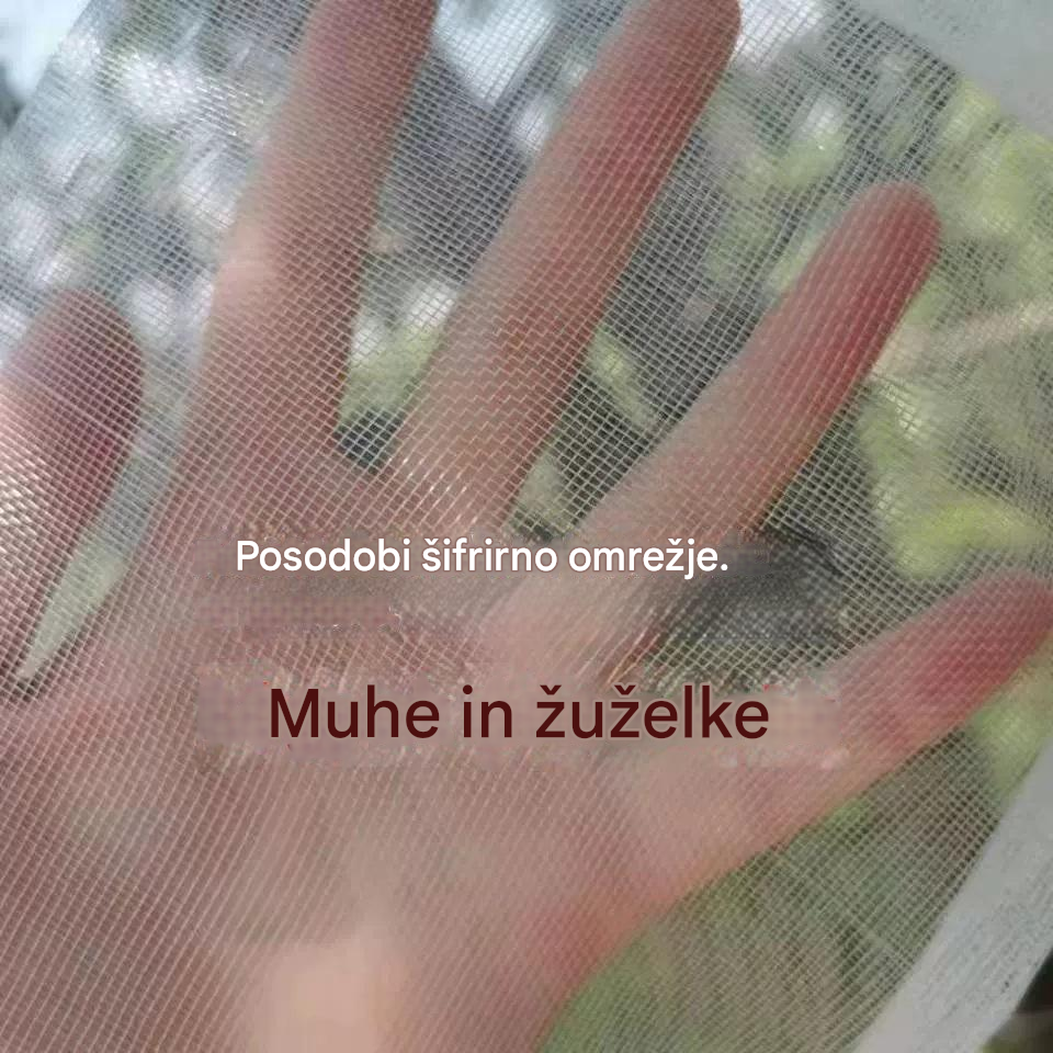 š·š®šćPlaÄilo ob dostavićšć20/40/60 kosovćPosebna gaza za suÅ”enje svinjine, ki prepreÄuje vdor žuželk in ptic.