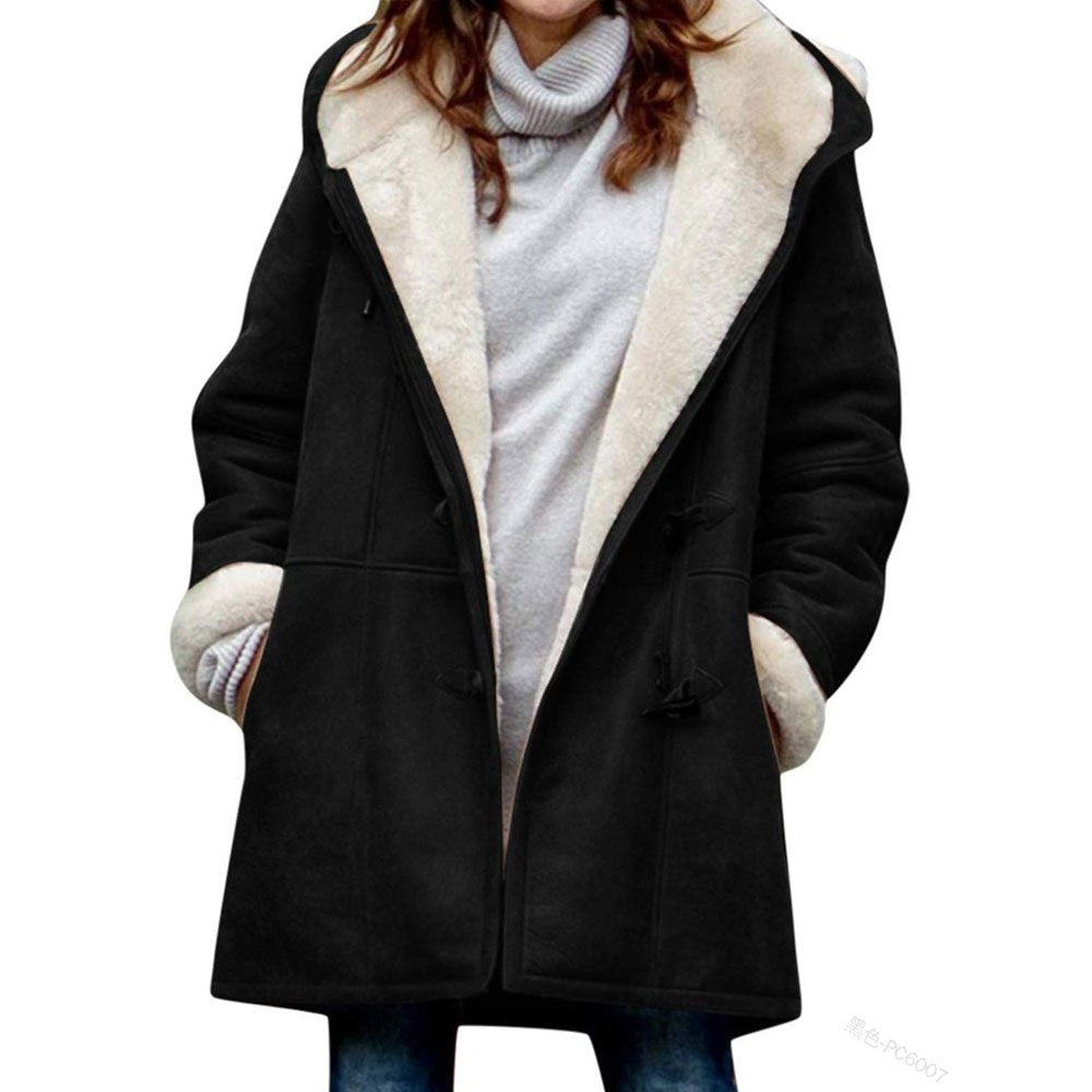 🥼🐏💖【Nowość zimowa 50% zniżki】【 S-5XL】2025 Modna i ciepła damska kurtka z zamszu, z ociepleniem z wełny, kurtka zimowana co dzień
