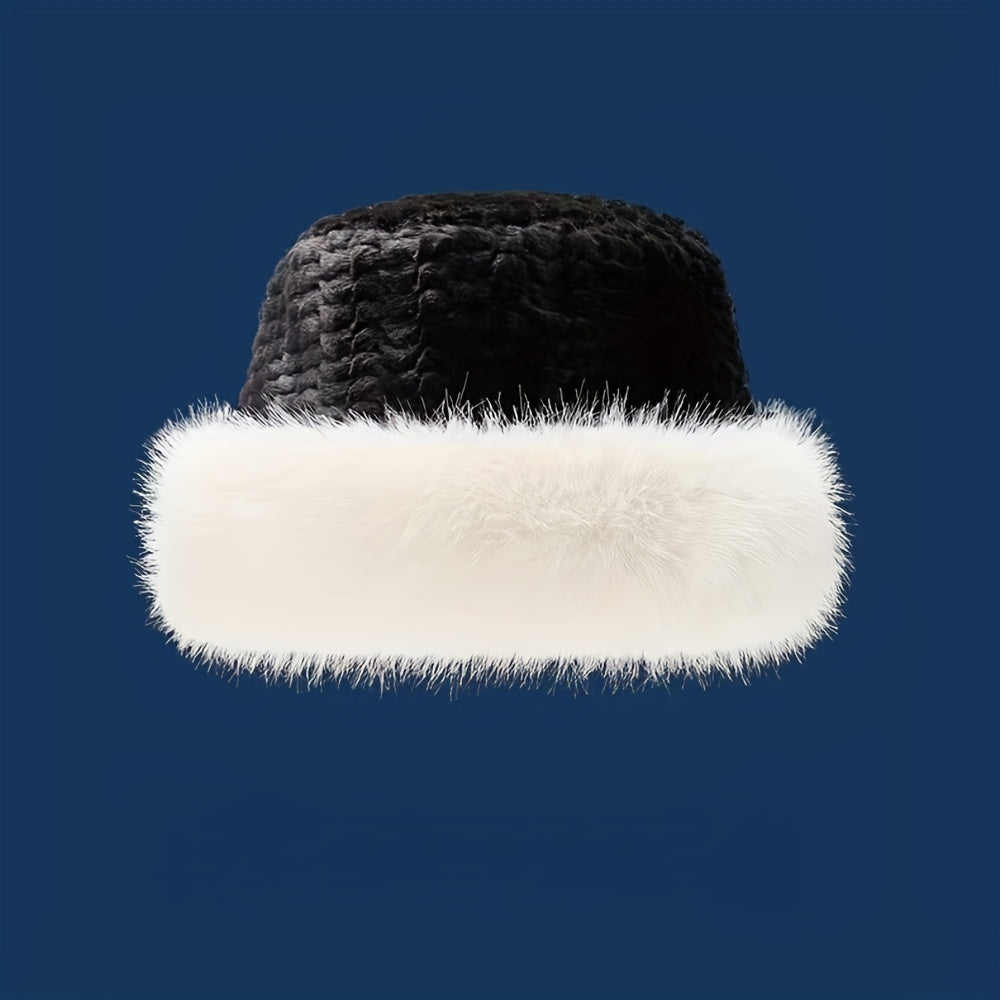 🔥👒 【Nowy produkt, gorąca wyprzedaż】 Zimowa, nowa, modna damska czapka rybacka z ciepłym futrem królika