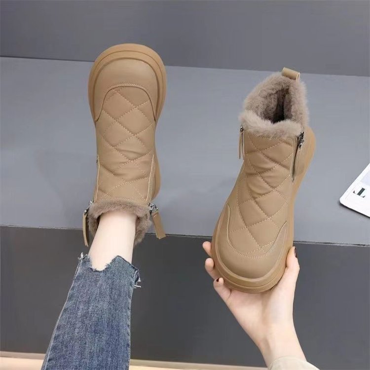 ✨👢【35-41】🔥⛄Нови есенни и зимни модни неплъзгащи се топли дамски снежни ботуши