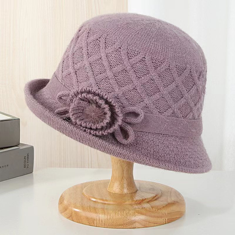 👒💃2025 nowa, jesienno-zimowa, modna, ciepła czapka z wywijanym brzegiem-3907669