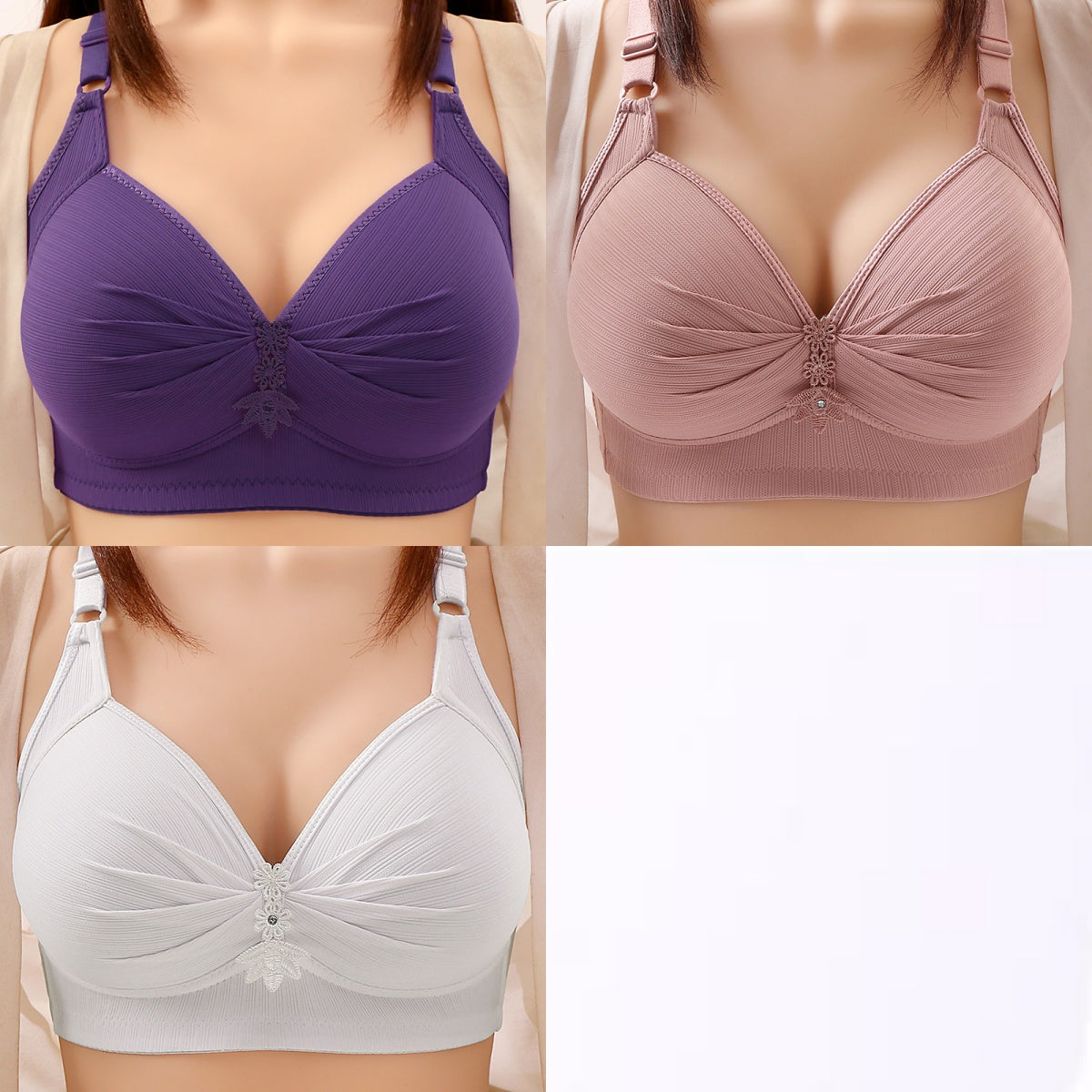🔥【Producto más vendido✨】【49% de descuento】🥰 Sujetador cómodo con cierre frontal en tallas grandes