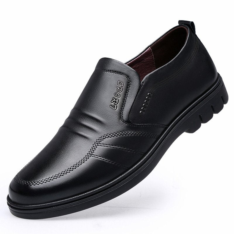【39-44】Zapatos de vestir para hombre, confeccionados en piel auténtica y con una suela suave y cómoda; ideales para diversas ocasiones.