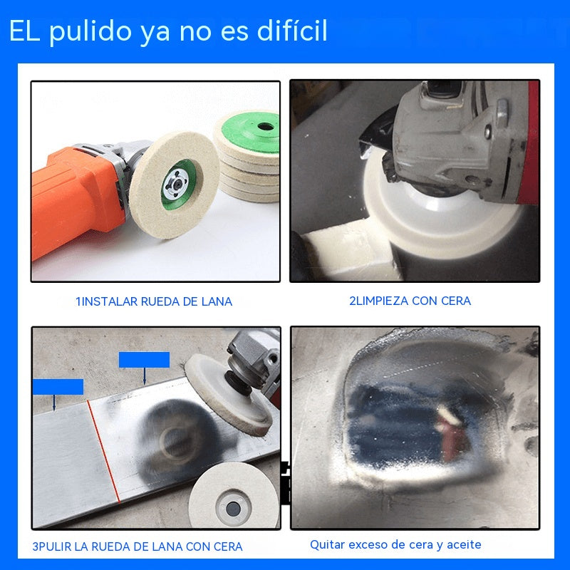 🔥【Último día con 50% de descuento】🔥【5 piezas】 hoja de pulido de espejo de rueda de pulido de lana