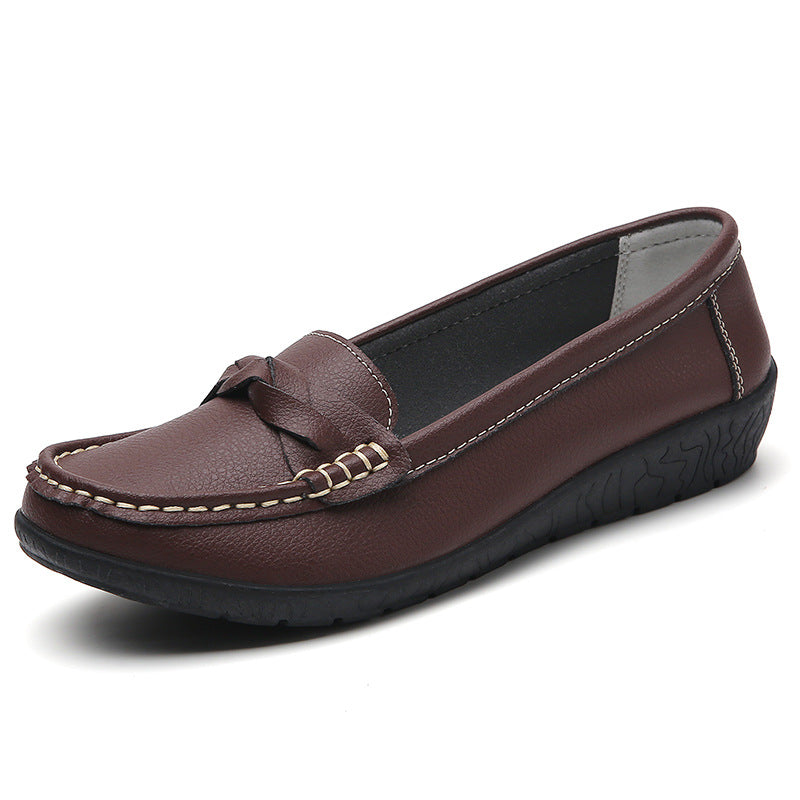 【35-44】Nowe, stylowe damskie skórzane buty casualowe 2025 👠✨: miękka podeszwa, komfort i wszechstronność na co dzień 😍👟