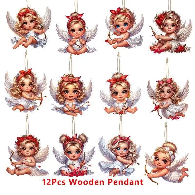 ✨🎄🧚♀️Kup 1, a 1 dostaniesz gratis🎁👼Drewniana dekoracja świąteczna Anioł