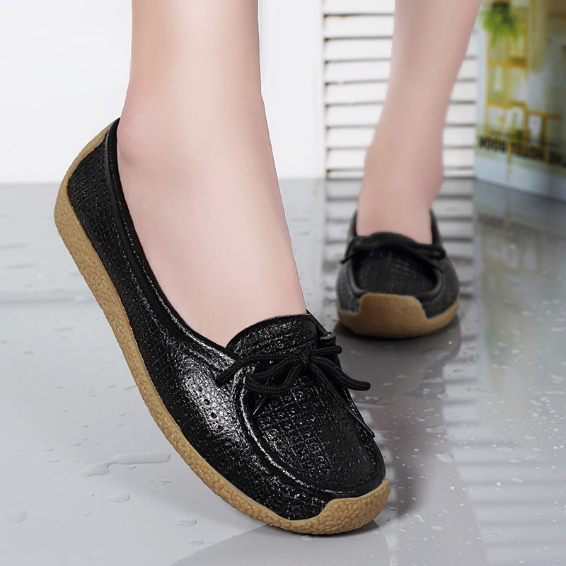【35-41】 2025 New Style Soft Sole Flat Wszechstronne buty damskie-3919960