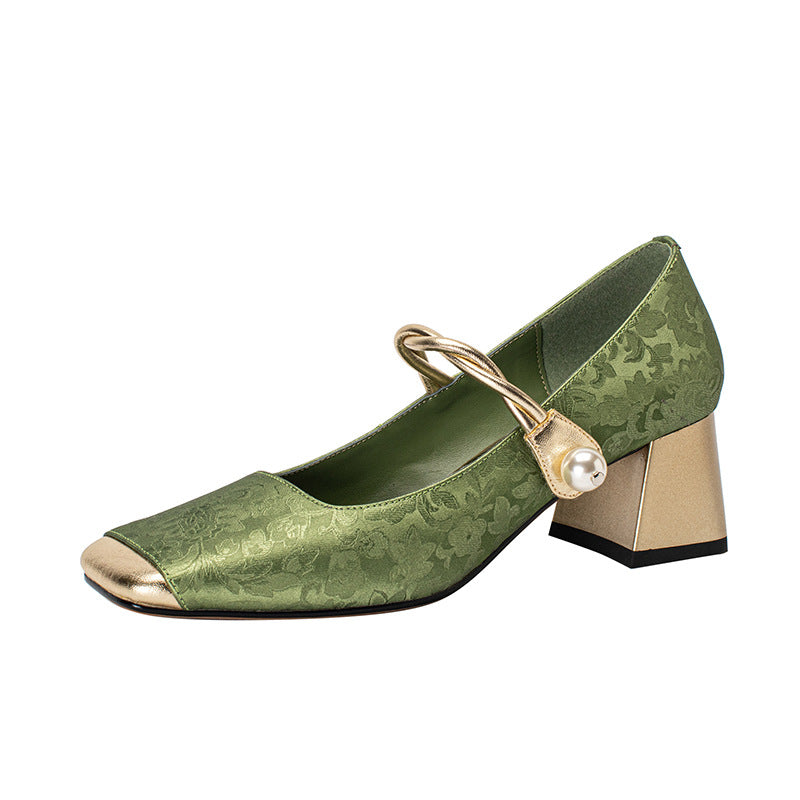 💥👡【35-39】✨Nowe modowe buty retro z haftem w kształcie kwiatów na rok 2025
