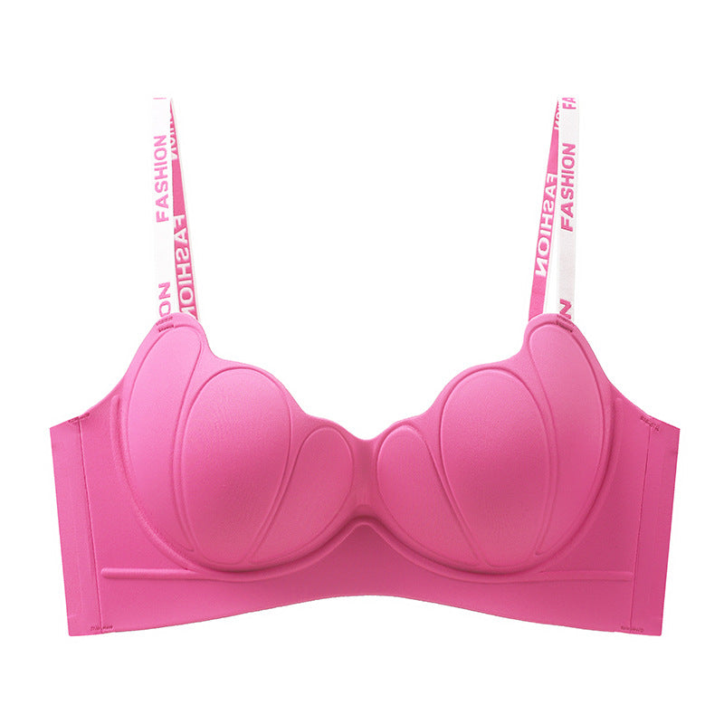 💟💌【3 sztuki】Biustonosz damski z ramiączkami w kształcie liter, płatkami, trójwymiarowy, cienki, bawełniany, bezszwowy, jednoczęściowy, bez fiszbin💞【40-85 kg】