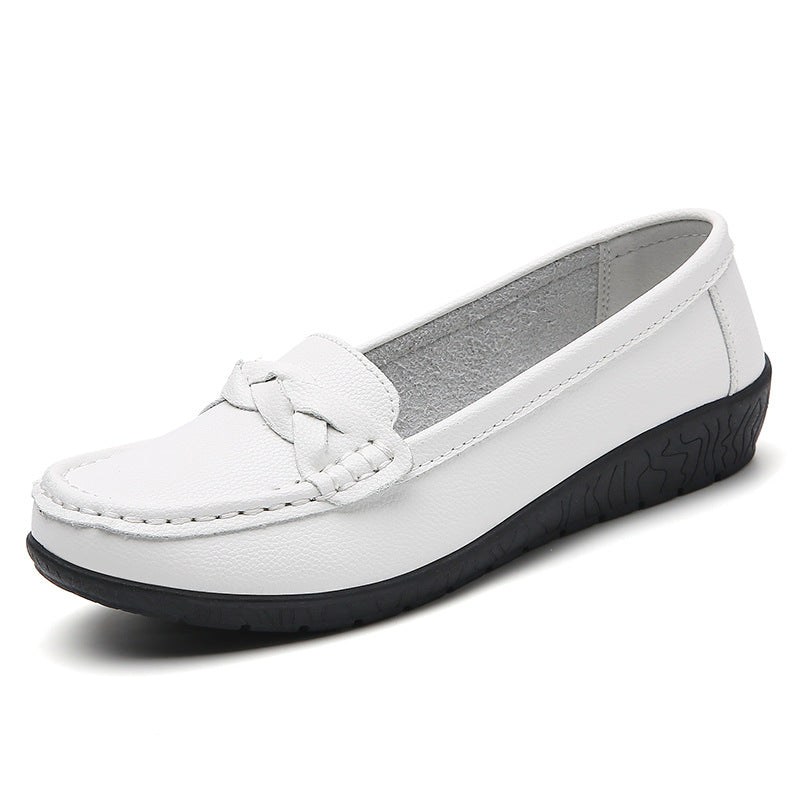 【35-44】Nowe, stylowe damskie skórzane buty casualowe 2025 👠✨: miękka podeszwa, komfort i wszechstronność na co dzień 😍👟