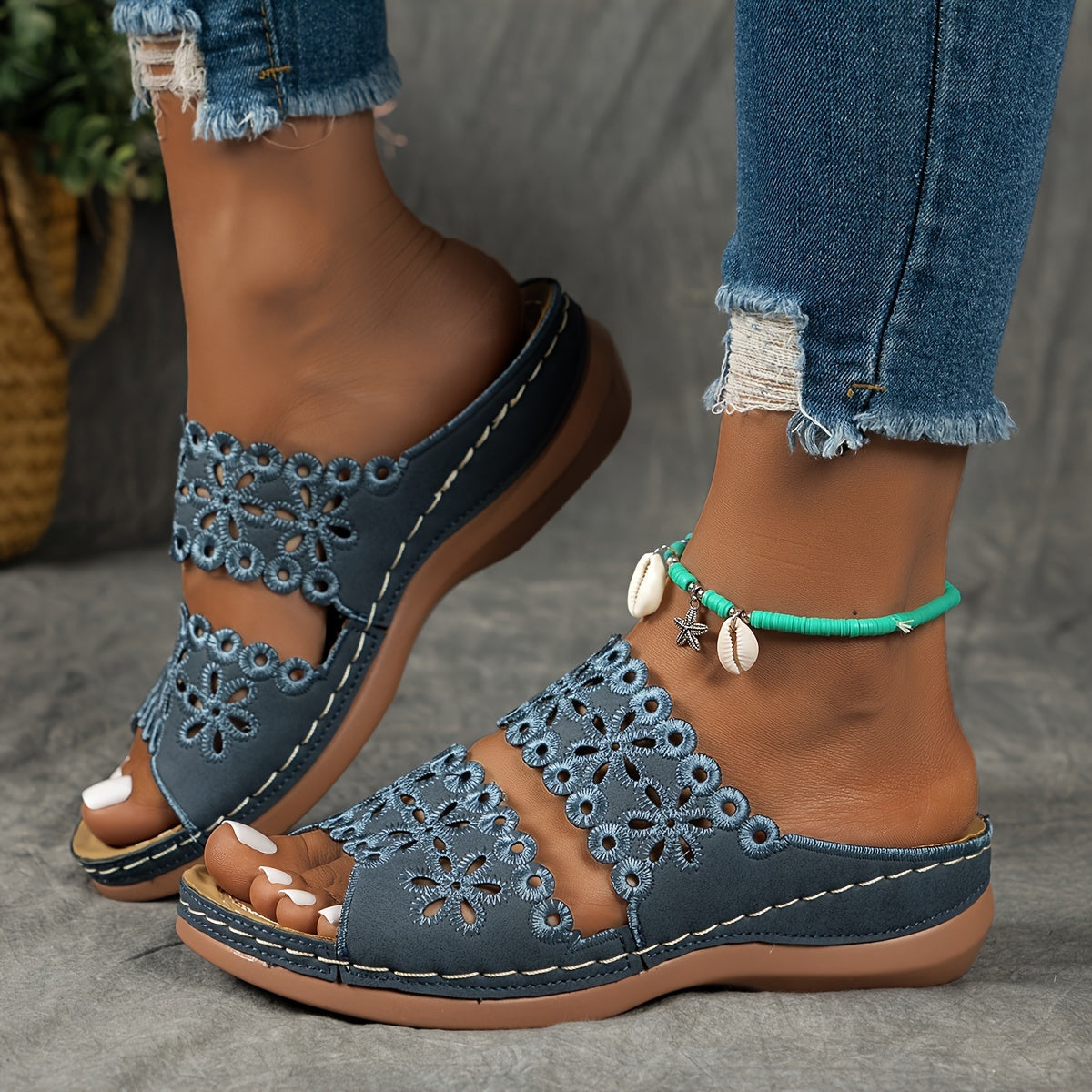 【36-43】Kapcie damskie, wygodne, antypoślizgowe, gruba podeszwa-3707091